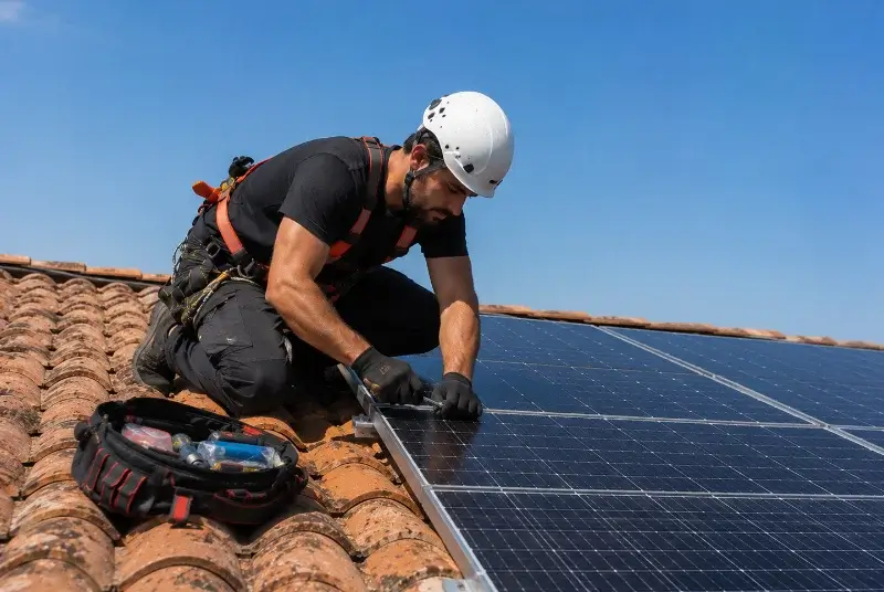 Maintenance et monitoring de panneaux solaires à Briollay