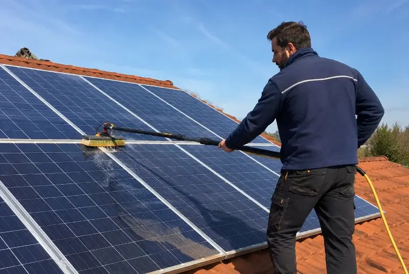 Nettoyage et entretien de panneaux solaires à Briollay